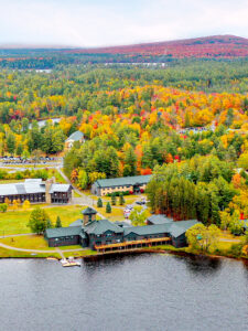 spectacular view of the paul smith's college campus