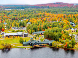 spectacular view of the paul smith's college campus